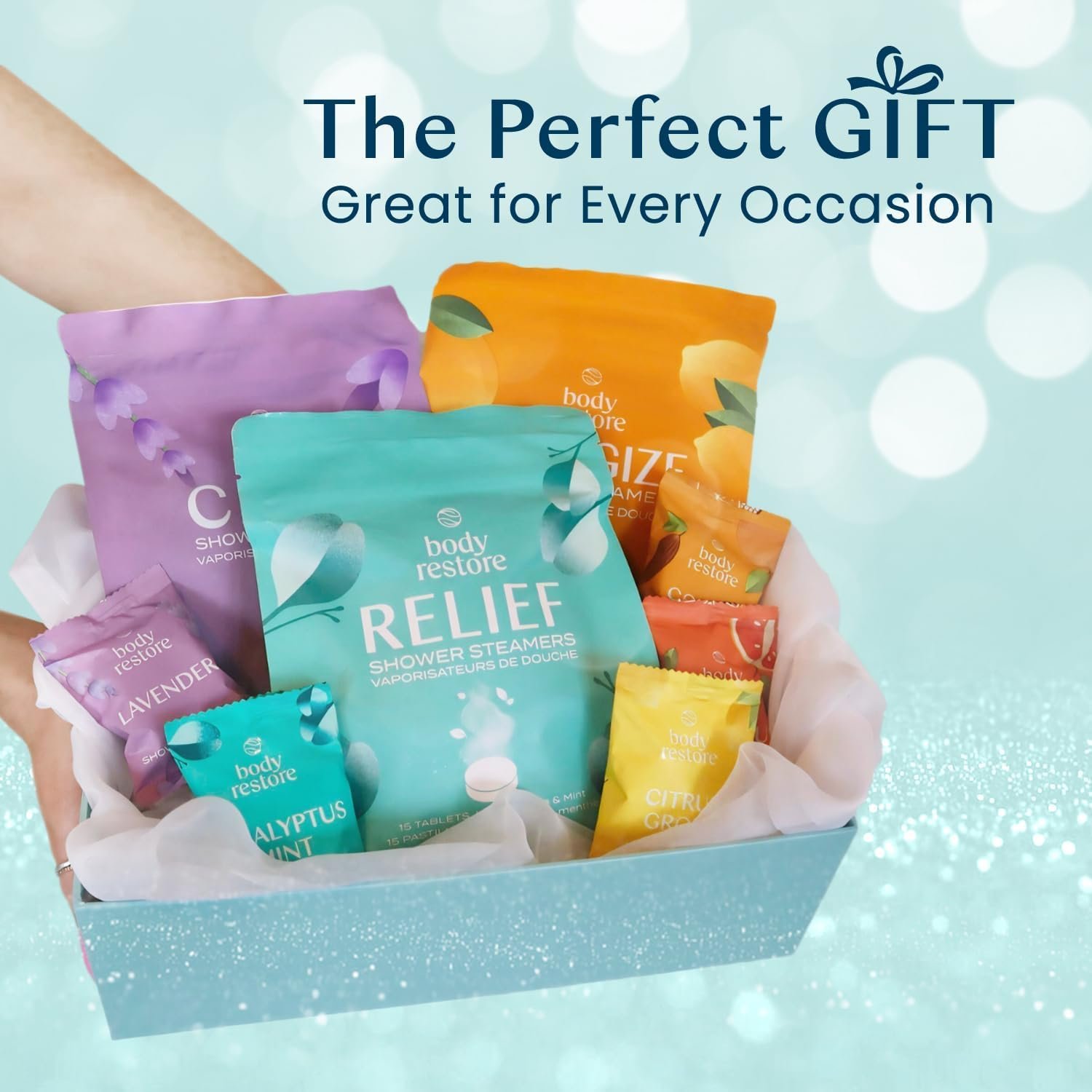 Body Restore Shower Steamers Aromatherapy 15 Pack - Christmas Gifts for Women, Stocking Stuffers, Birthday Gifts for Mom, White Elephant Gift, Travel Essentials, Self Care - Eucalyptus - Image 7