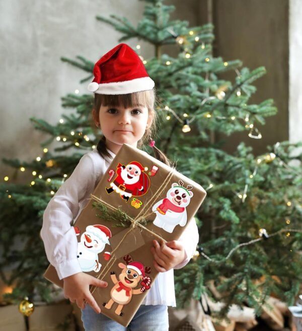 HSHFAMIIY Christmas Stickers for Kids -Stocking Stuffers for Kids- Christmas Stocking Stuffers for Kids - Christmas Decorations,Christmas Party Favors for Boys and Girls Ages 3 4 5 6 7 8 - Image 8