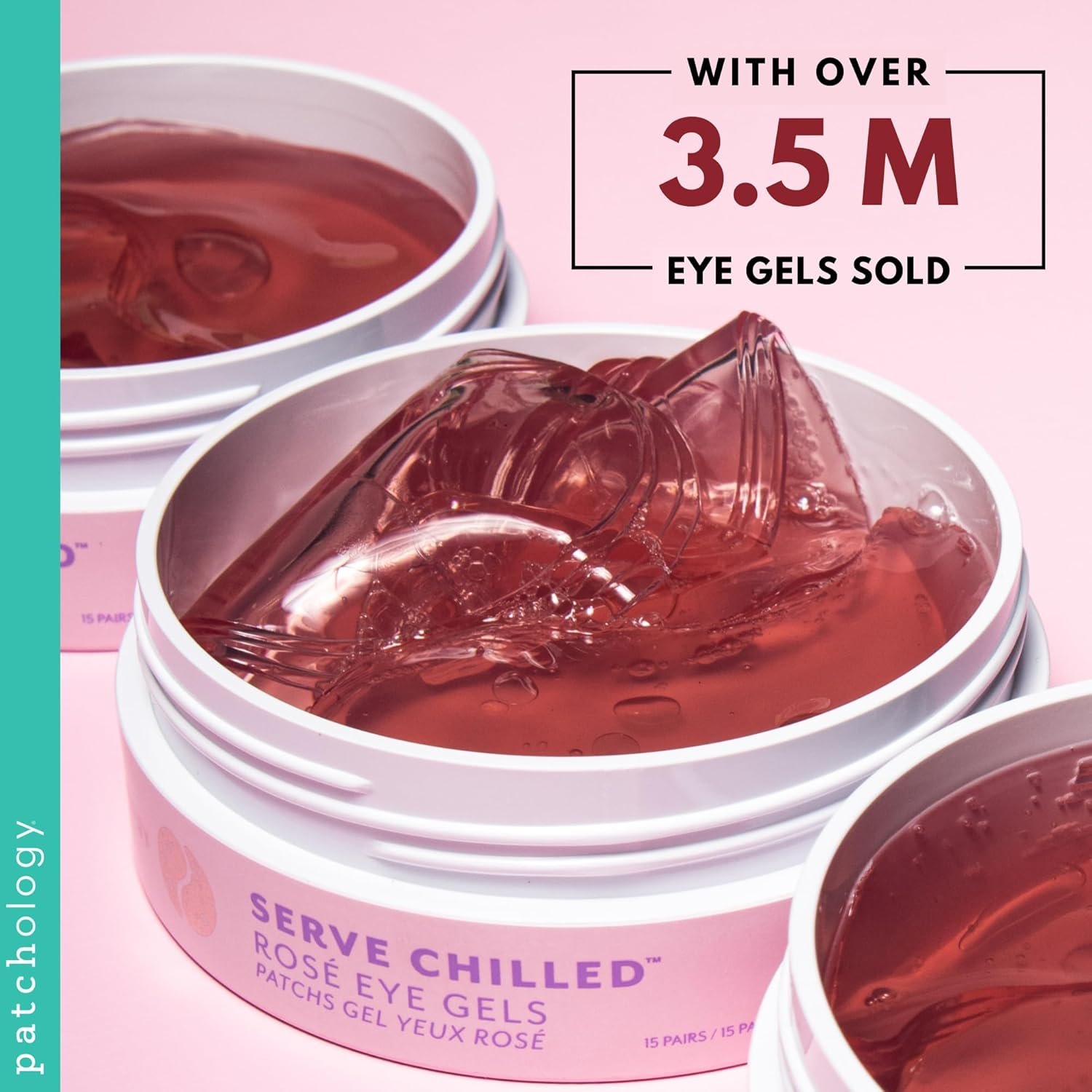 Patchology Hydrating Under Eye Patches for Dark Circles, Serve Chilled Hyaluronic Acid Serum Under Eye Mask protects and softens skin, Rose Eye Mask Skincare Treatment (5 Pairs) - Image 9