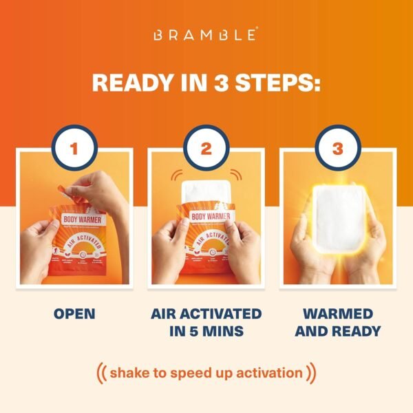 Bramble - 40 Natural Air-Activated Adhesive Body Warmers - Lasts up to 8 Hours - Image 5