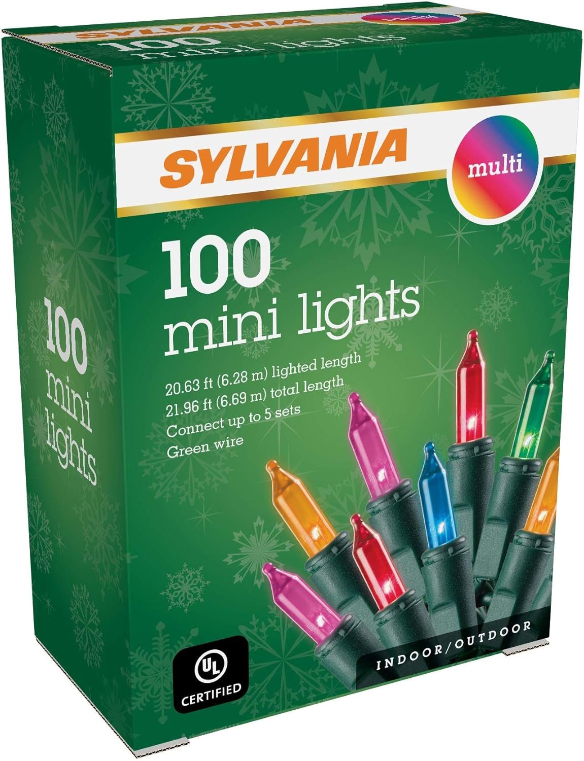 SYLVANIA Mini Christmas Lights, Multi - Image 2