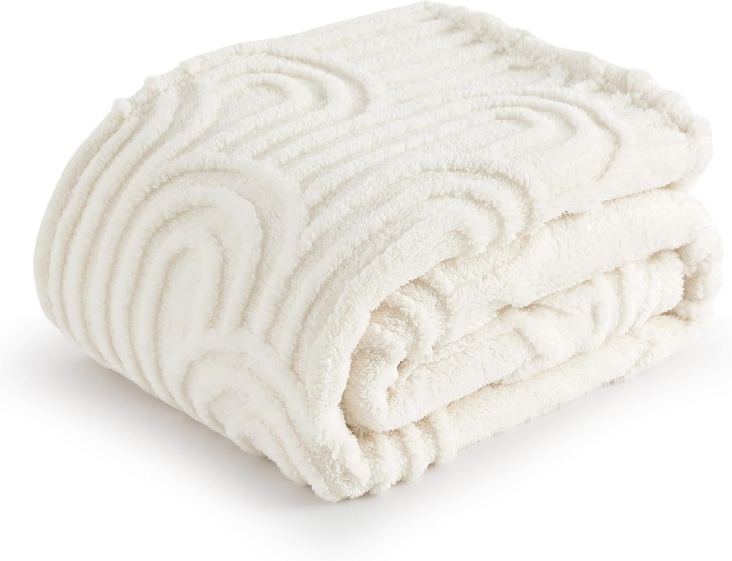 Bedsure Throw Blanket for Women - Super Soft Cozy Blankets for Women Gift, Cute Small Fleece Blanket for Girls, White, 50x60 Inches - Image 9
