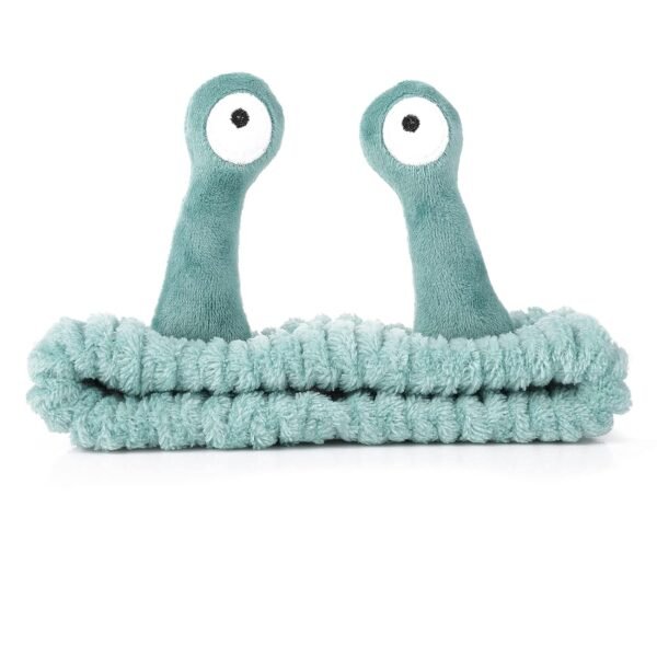 Molain Face Wash Headband, Palm and Snail Spa Hair Bands Makeup Headbands Women Cartoon Cute Coral Fleece Elastic Headband Creative Hair Accessories for Washing Face Shower Beauty Skincare - Image 2