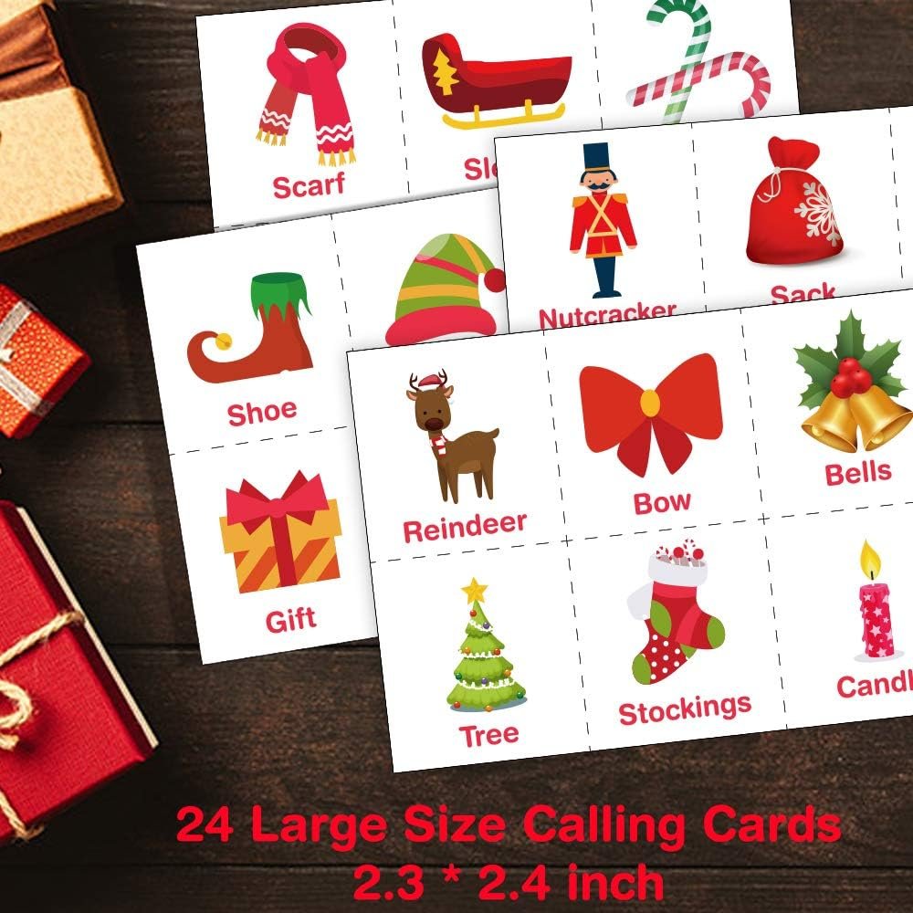 V-Opitos Christmas Bingo Game, 32 Players - Christmas Party Games for Kids and Adults, Xmas Bingo Card for Family/Class/Group Activities - Image 7