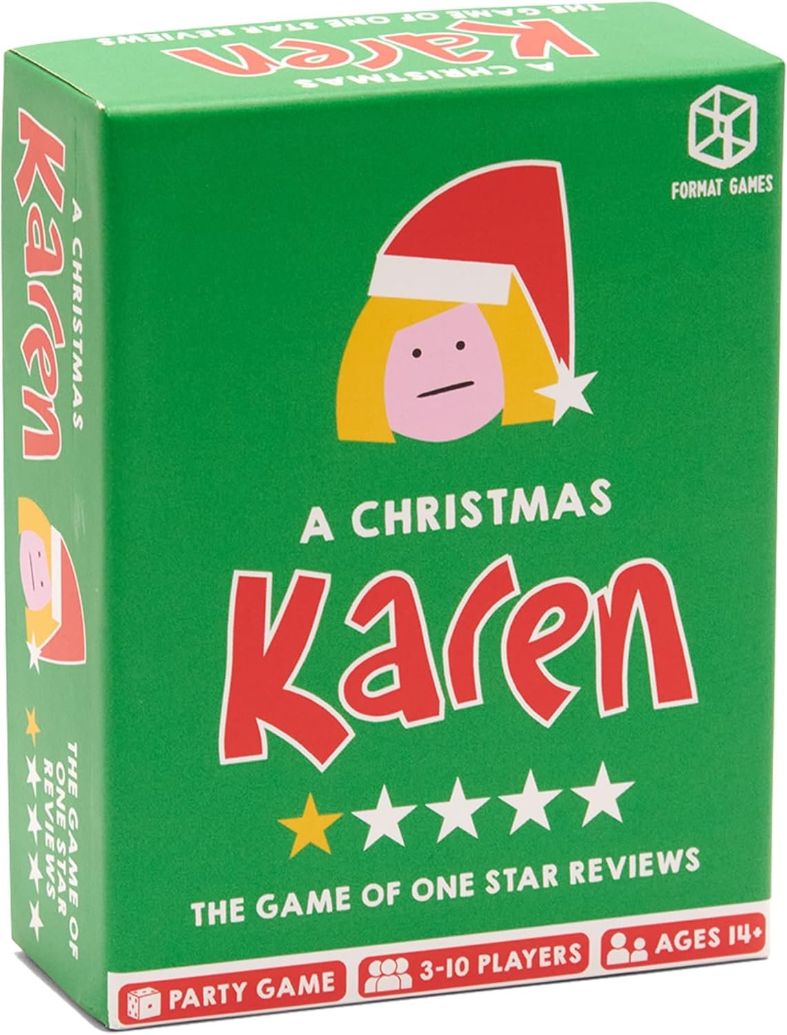 A Christmas Karen Party Game - Festive Bluffing Game with One-Star Reviews! Hilarious Game for Family Game Night, Ages 14+, 3-10 Players, 20-30 Minute Playtime, Made - Image 2