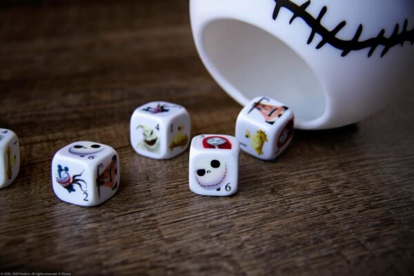 Disney Yahtzee The Nightmare Before Christmas Dice Game | Collectible Jack Skellington Toy | Family Dice Game & Travel Games - Image 3