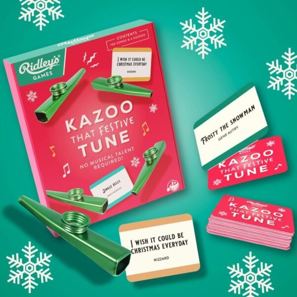 Ridley's Kazoo That Festive Tune | Holiday Game for The Family | No Musical Talent Required | Includes 4 Kazoos and 100 Festive Songs - Image 7