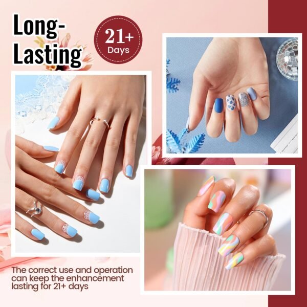 JODSONE Gel Nail Polish Kit with U V Light 32 Colors Gel Polish Nail Kit Soak Off Gel Nail Set Manicure Tools Nail Gel Kit Gifts for Women - Image 5