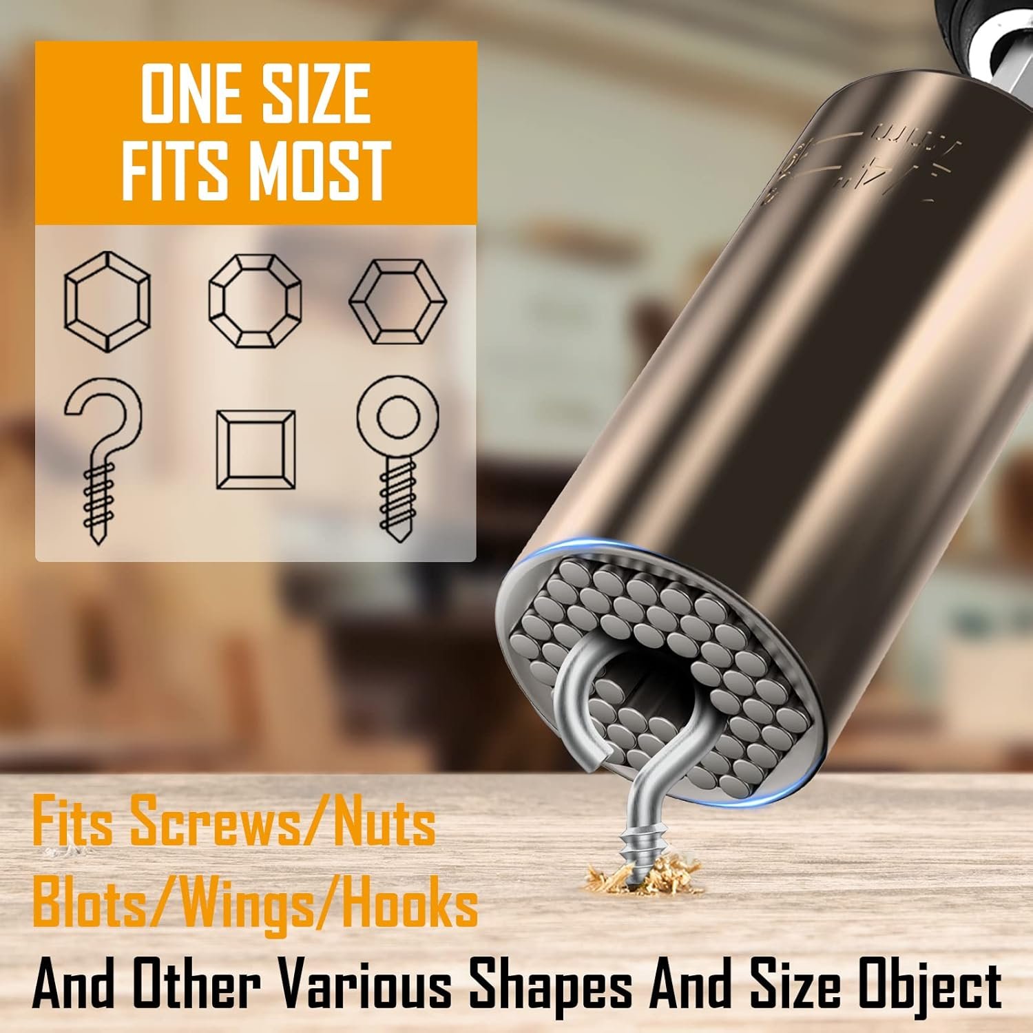 Lenski Stocking Stuffers for Adults Men, Super Universal Socket Gifts for Men, Christmas Gifts for Men, Mens Gifts for Dad Him Grandpa, Dad Gifts for Men Who Have Everything Cool Stuff Gadgets for Men - Image 6