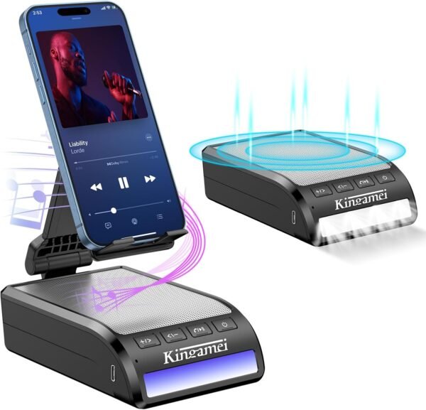 Men Female Dad Festival Gift - Cool Boy Friend Portable Bluetooth Speaker with Phone Stand Wife Kitchen Mens Gadgets Accessories Great Holiday Birthday Present Tech Christmas Father Gifts Son for Mom - Image 2