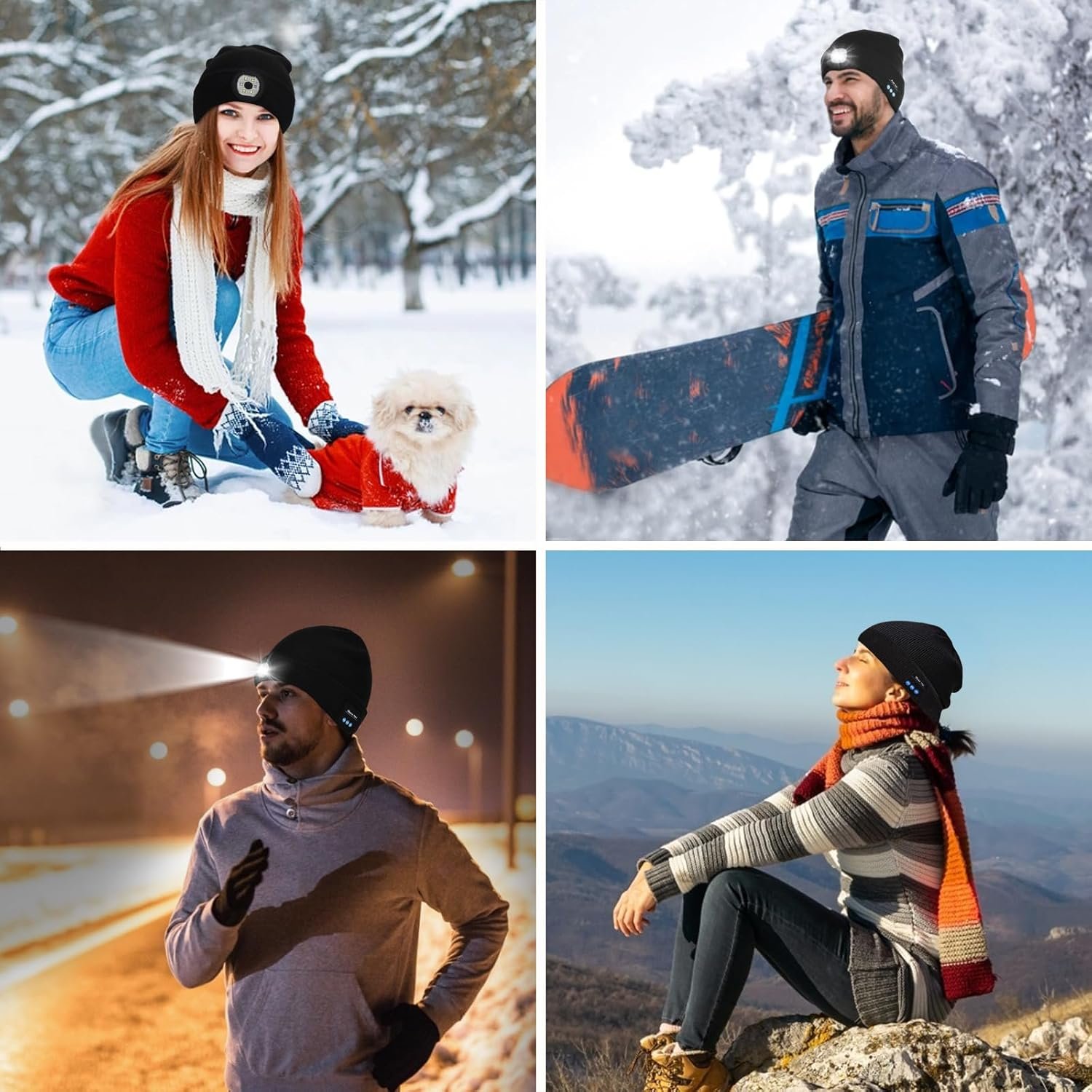 Gifts for Men, Stocking Stuffers for Adults Men LED Bluetooth Beanie Hat, Dad Mens Gifts for Christmas, Unique Gifts for Dad Him Husband Grandpa, Gifts for Men Who Have Everything Cool Gadgets for Men - Image 8