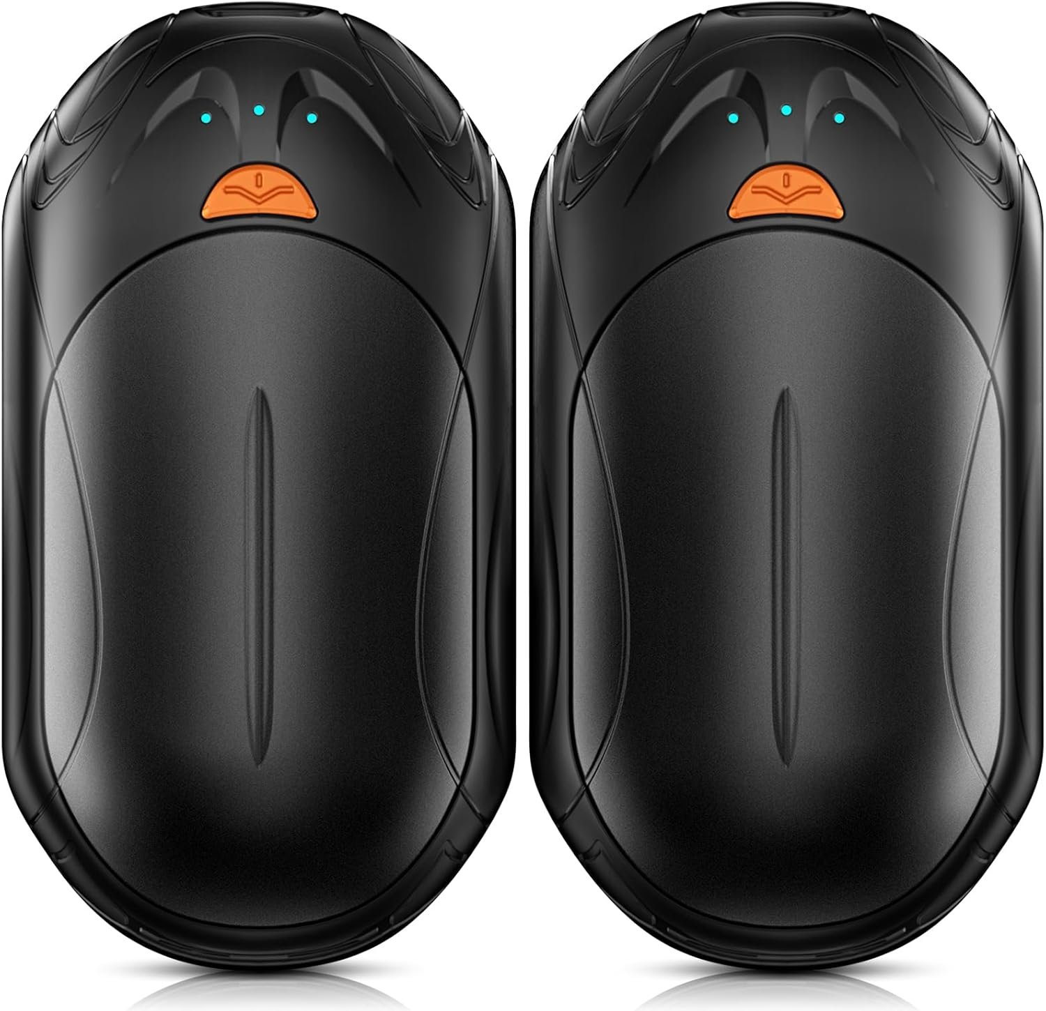 AI Hand Warmers Rechargeable 2 Pack,6000mAh Rechargeable Hand Warmer,20Hrs Long Heating Electric Hand Warmer,Portable Pocket Heater,Pocket Size Hand Warmer, Gifts for Christmas,Camping,Hunting - Image 2
