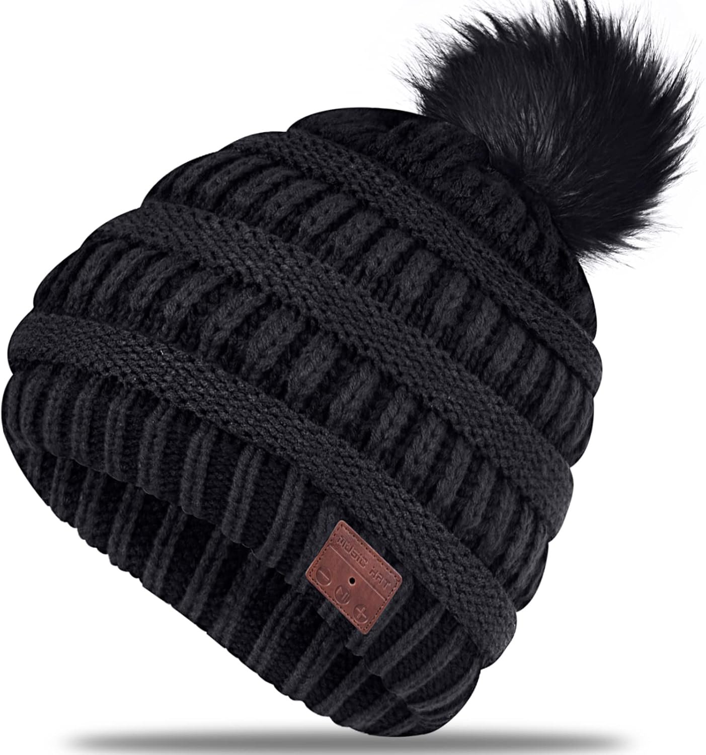 Wireless Beanie Hat for Women Girls Musical Beanie Wireless Headphones Stereo Speaker Hat Built-in Mic Speakerphone Beanie Hat Warm Outdoor Ski Cap - Image 2