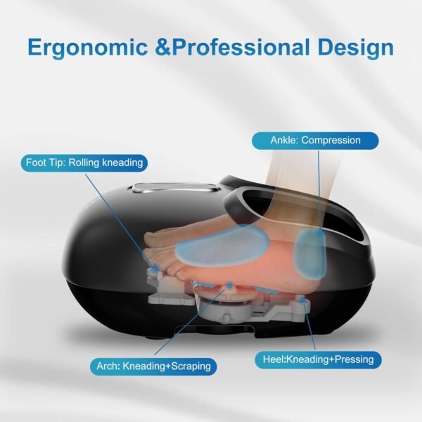 COMFIER Shiatsu Foot Massager with Heat, Vibration,Rolling Compression Feet Massager Machine,Gifts for Her,Him Fits Size up to 13“ Multiple Modes - Image 7