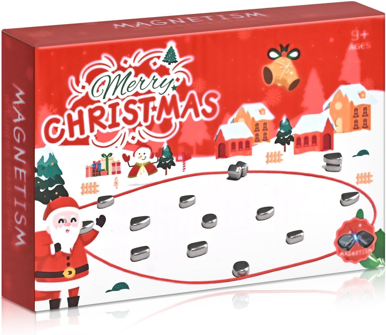 Magnetic Chess Game with Stones, Magnet Game, Christmas Games, 1 to 4 Players, for Kids and Adults - Image 2