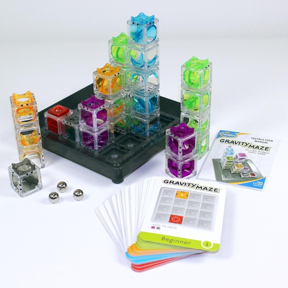 ThinkFun Gravity Maze Marble Run Brain Game and STEM Toy - Award-Winning Educational Toy for Kids 8+ | Spatial Reasoning Skill Development | Engineering and Building Game | 60 Logic Puzzles - Image 3