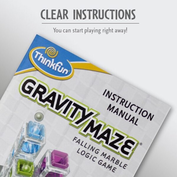 ThinkFun Gravity Maze Marble Run Brain Game and STEM Toy - Award-Winning Educational Toy for Kids 8+ | Spatial Reasoning Skill Development | Engineering and Building Game | 60 Logic Puzzles - Image 7