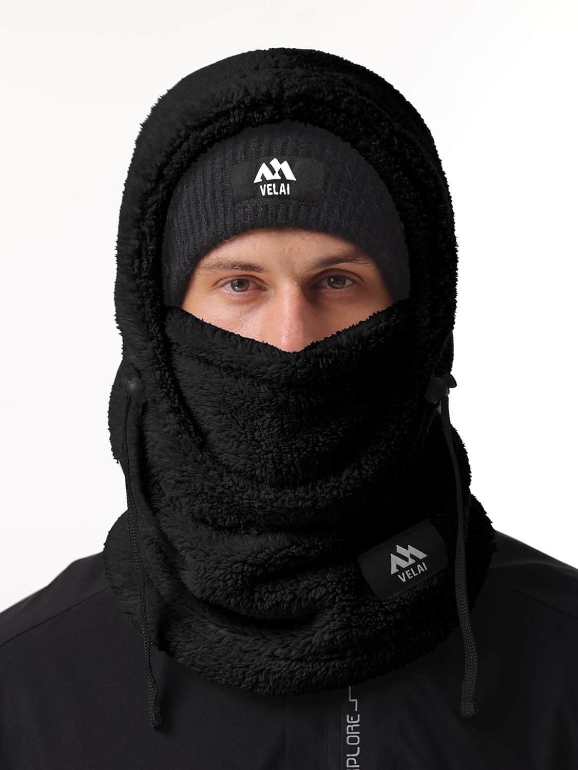 Balaclava Fleece Ski Mask for Men Women Winter Face Masks Windproof Hooded Scarf Cold Weather Hat Neck Warmer - Image 3