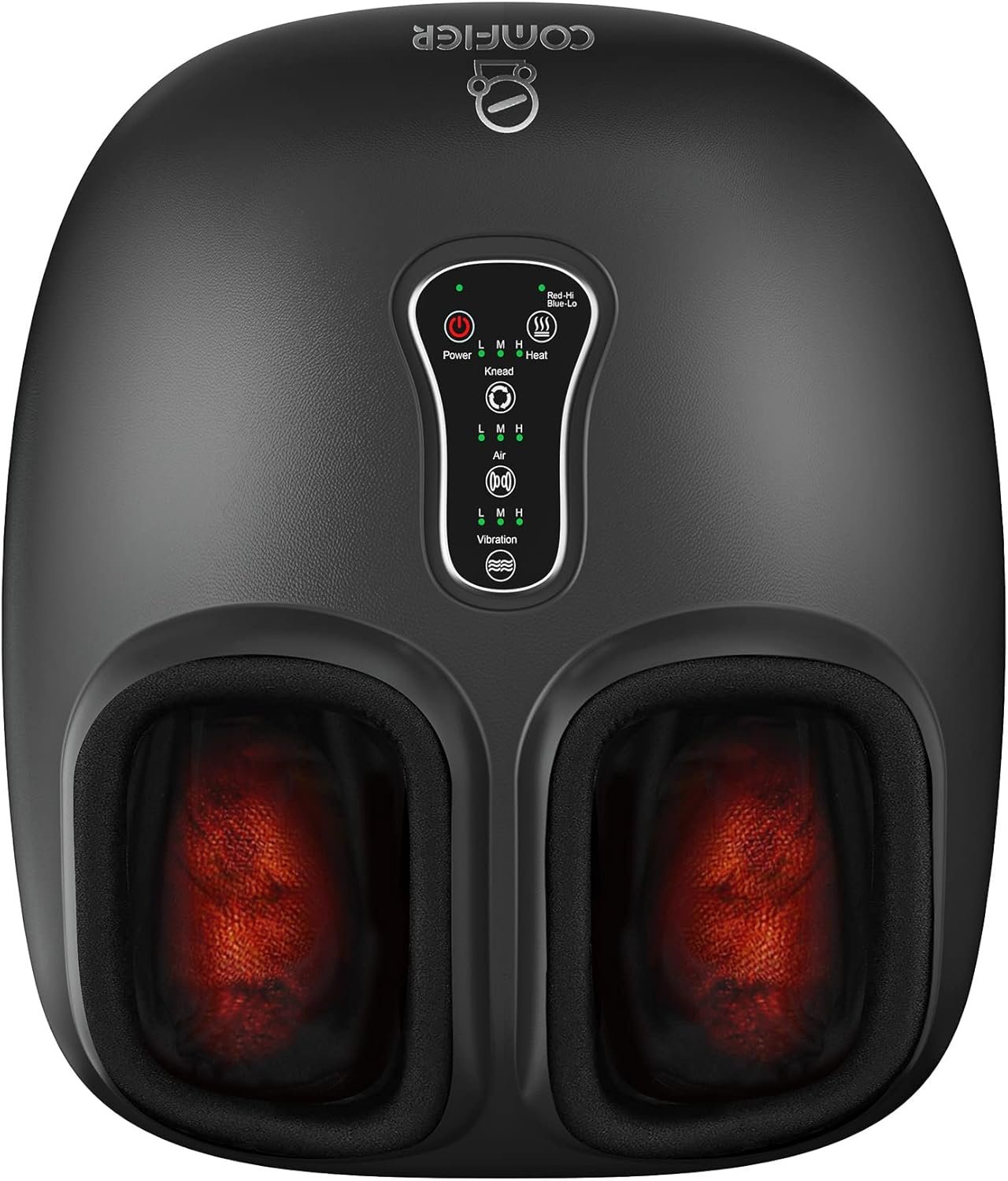 COMFIER Shiatsu Foot Massager with Heat, Vibration,Rolling Compression Feet Massager Machine,Gifts for Her,Him Fits Size up to 13“ Multiple Modes - Image 2