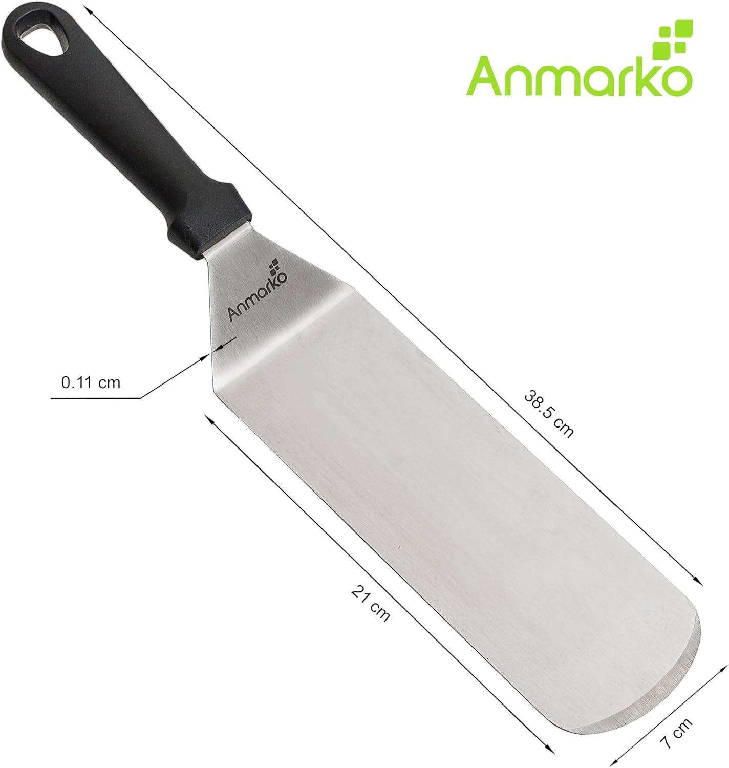 Spatula Turner Stainless Steel - Metal Spatula Set - Hibachi Spatula Great as BBQ Grill Accessories for Grill and Flat Top Griddle - Image 5