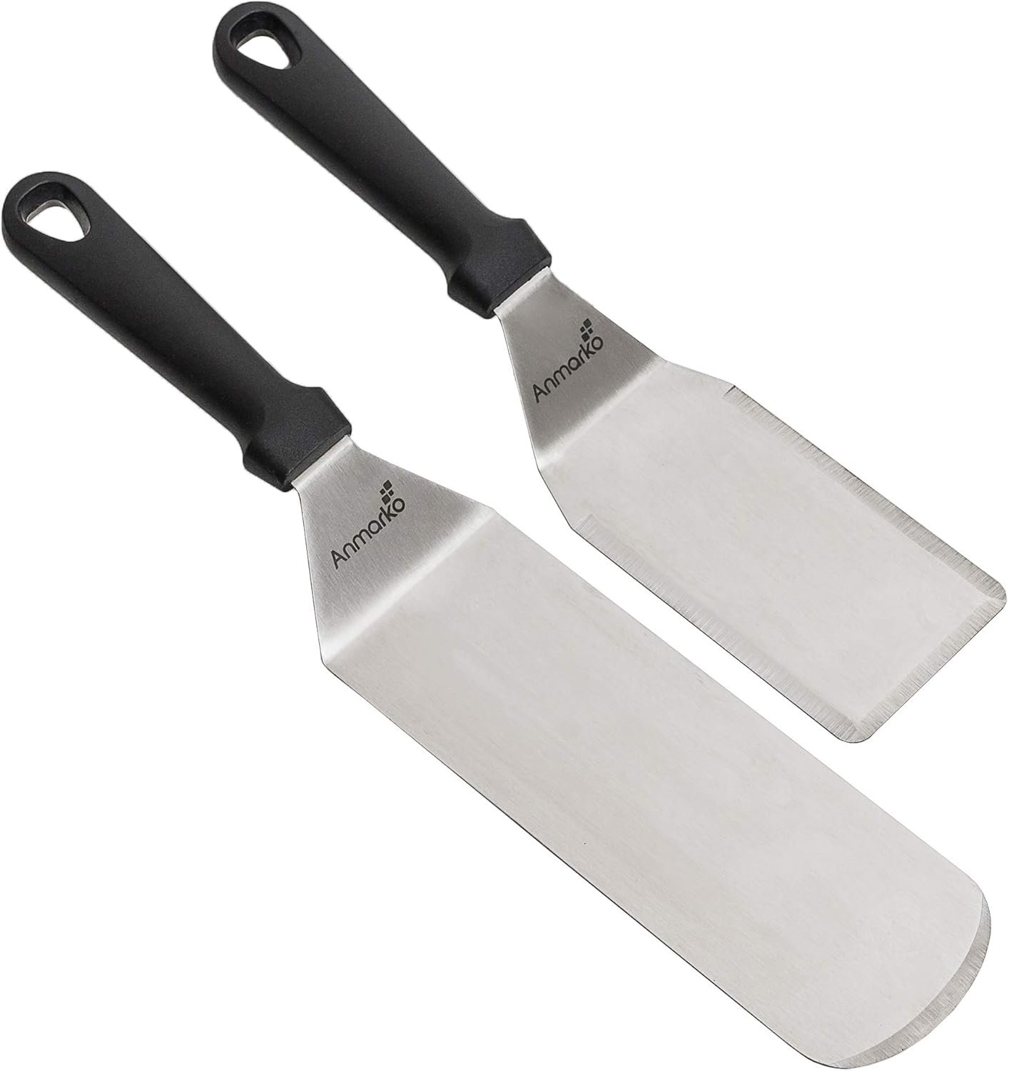 Spatula Turner Stainless Steel - Metal Spatula Set - Hibachi Spatula Great as BBQ Grill Accessories for Grill and Flat Top Griddle - Image 2