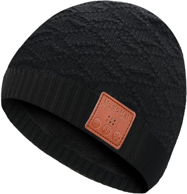 CenGoes Beanie Hat for Men Gifts Winter Hat Unisex Unique Gifts for Men Women Teenagers Dad Him Black - Image 2