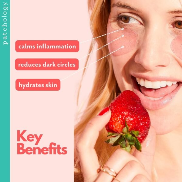 Patchology Hydrating Under Eye Patches for Dark Circles, Serve Chilled Hyaluronic Acid Serum Under Eye Mask protects and softens skin, Rose Eye Mask Skincare Treatment (5 Pairs) - Image 4