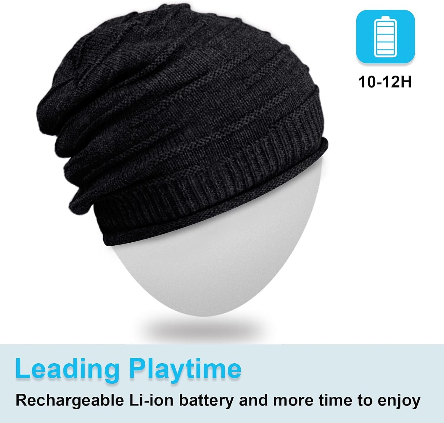Mydeal Bluetooth Beanie Hat Cap with Stereo Speaker Headphones for Outdoor Sports Skiing Snowboard Skating Jogging - Image 6