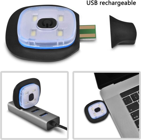 Etsfmoa Unisex Beanie with The Light Gifts for Men Dad Father USB Rechargeable Caps - Image 4