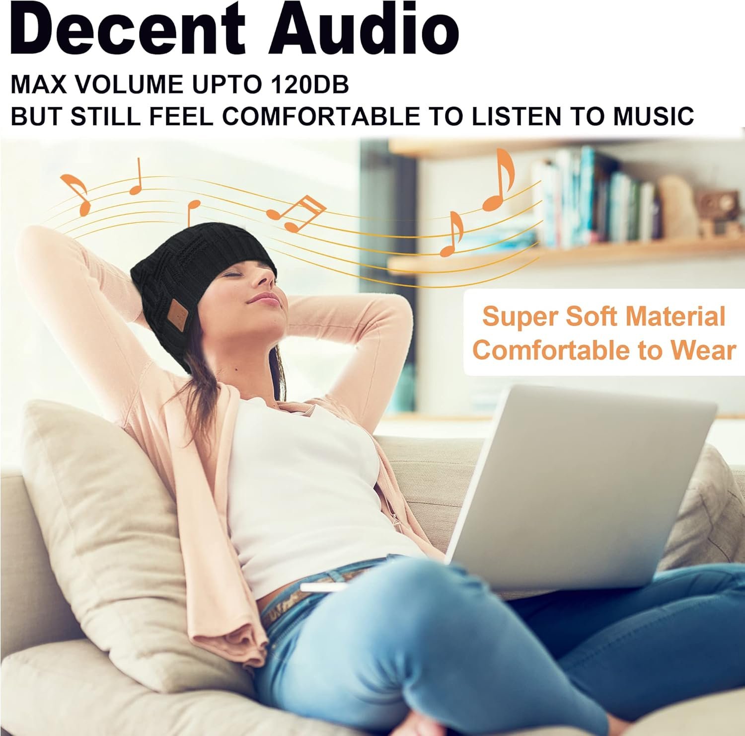 Bluetooth Beanie,Wireless Headphones Hat Unique Christmas Tech Gifts for Men Women Him Adults Teen Girls Boys Men's Visors - Image 6