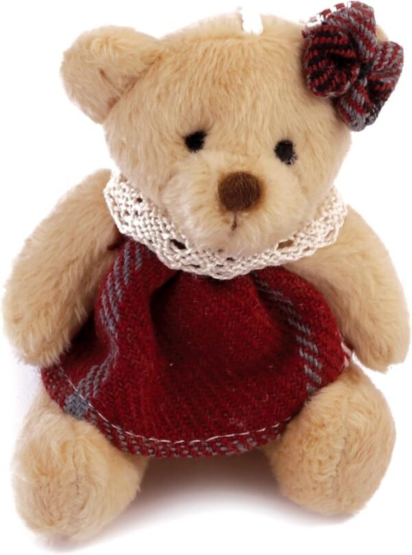 Olde English Crackers Christmas Teddy Bear Party Favors - Set of six Decorative Favors filled with Cuddly Teddy Bears dressed in Holiday Season Attire - Image 9