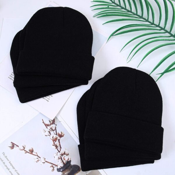 Cooraby Winter Beanie Cap Warm Knit Cuff Skull Beanie Caps for Men or Women - Image 6