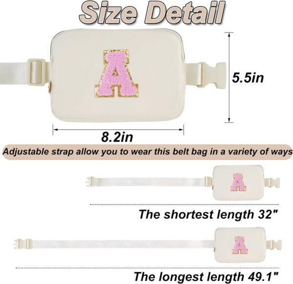 Birthday Gifts for 4 5 6 7 8 9 10 11 12 13 Year Old Girls,Christmas Gifts for Teens Kids Daughter Sister Her,Fanny Pack Crossbody Bag Belt Bag Cute Trendy Stuff | Cream,A - Image 6