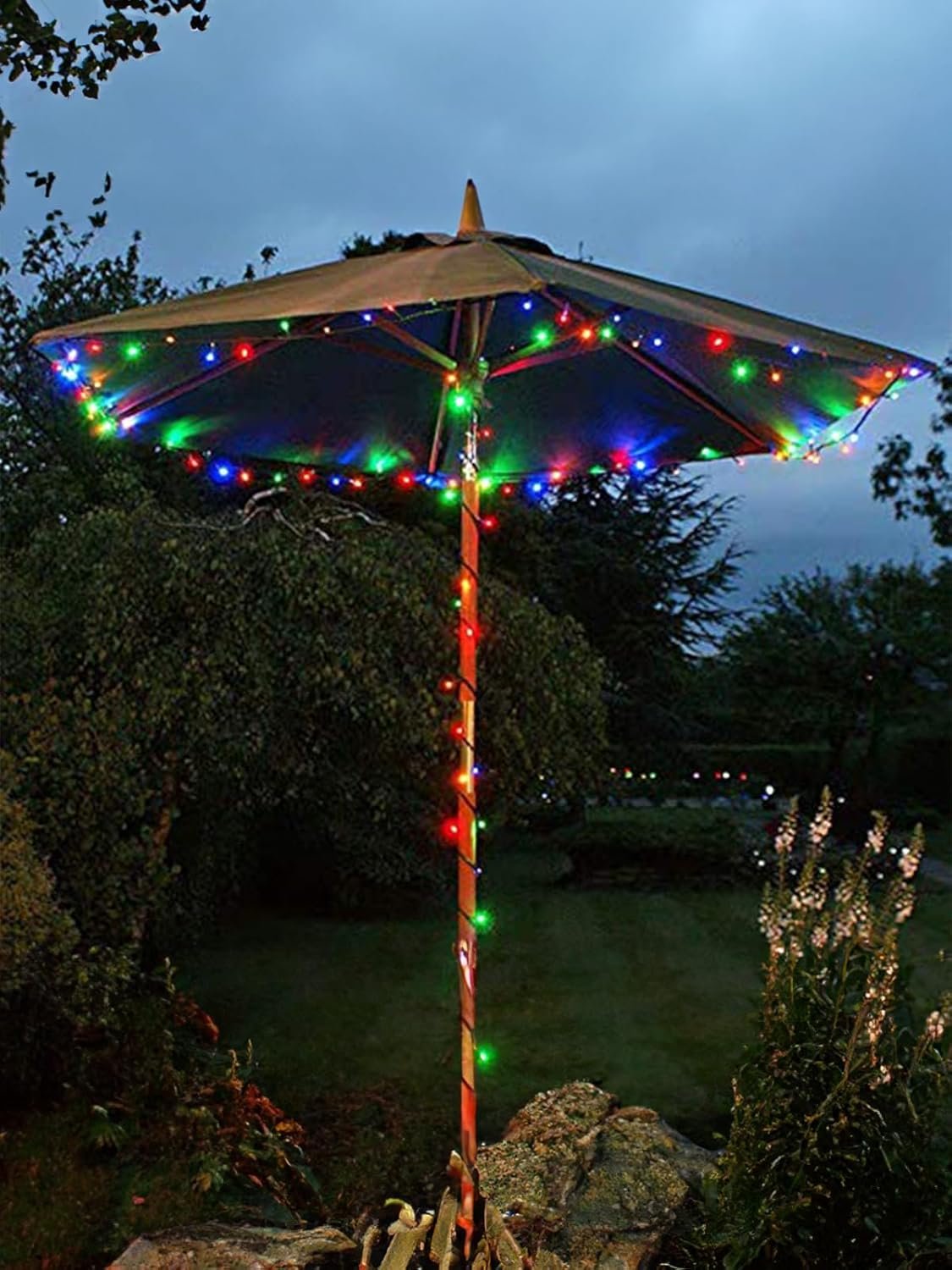 Twinkle Star 50 LED Battery Operated Christmas Lights 16 ft, Waterproof Tree Lights with 8 Lighting Modes, Indoor Outdoor Patio Garden Party Wedding Christmas Decoration, Multicolor - Image 10