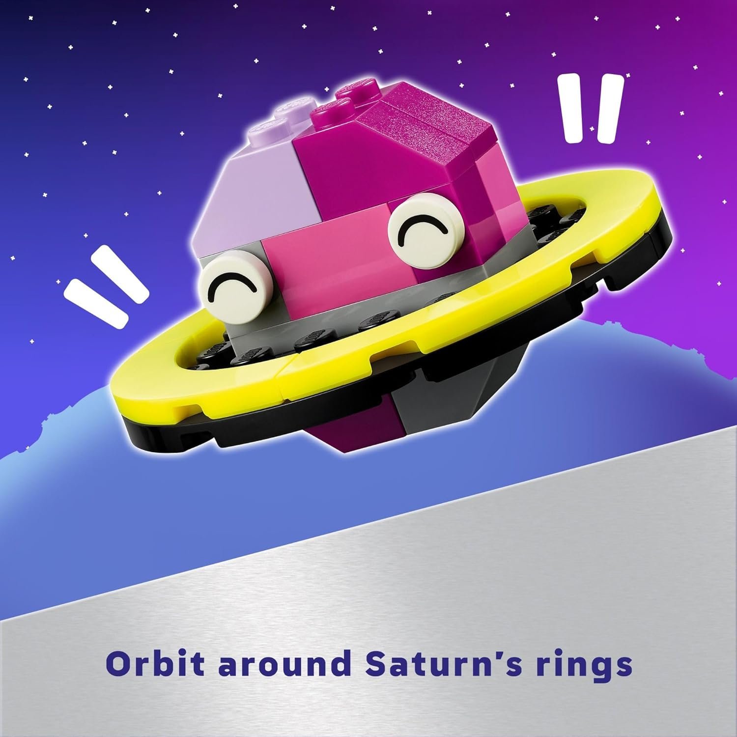 LEGO Classic Creative Space Planets Building Toy Set - Space Toy for Kids, Boys & Girls, Ages 5+ - Includes Alien, Rocket Ship, & Glow in The Dark Bricks - Gift for Christmas - 11037 - Image 7