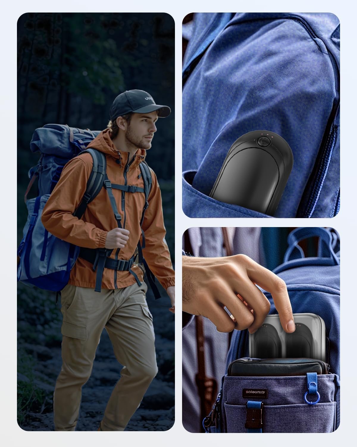 2 Pack 14000mAh Hand Warmers Rechargeable with AI Charging Case, Portable Electric Handwarmers, Reusable Pocket Heater Great for, Hunting, Golf, Camping, Raynauds, Christmas Outdoor, Women Men Gifts - Image 7