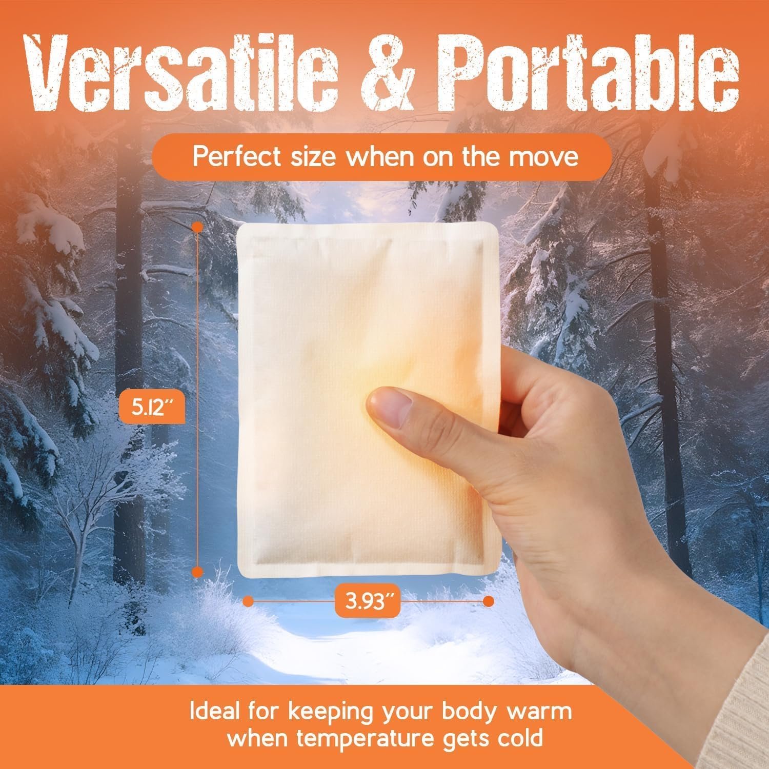 Natural Large Hand & Body Warmers 40 Pairs - Air Activated 18 Hours of Consistent Natural Heat Handwarmers Bulk - Disposable Quick & Easy Activation | Portable Odor-Free Warmth for Hands - Image 4