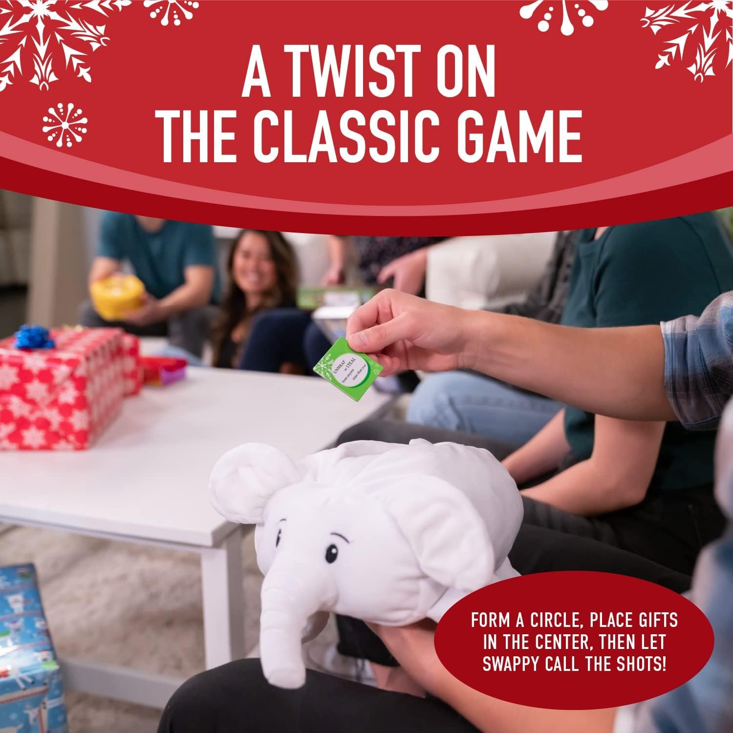 Squirrel Products White Elephant Party Kit Swappy The Christmas Party Game The Most Fun You Can Have Exchanging Useless Gifts for The Holidays - Image 4