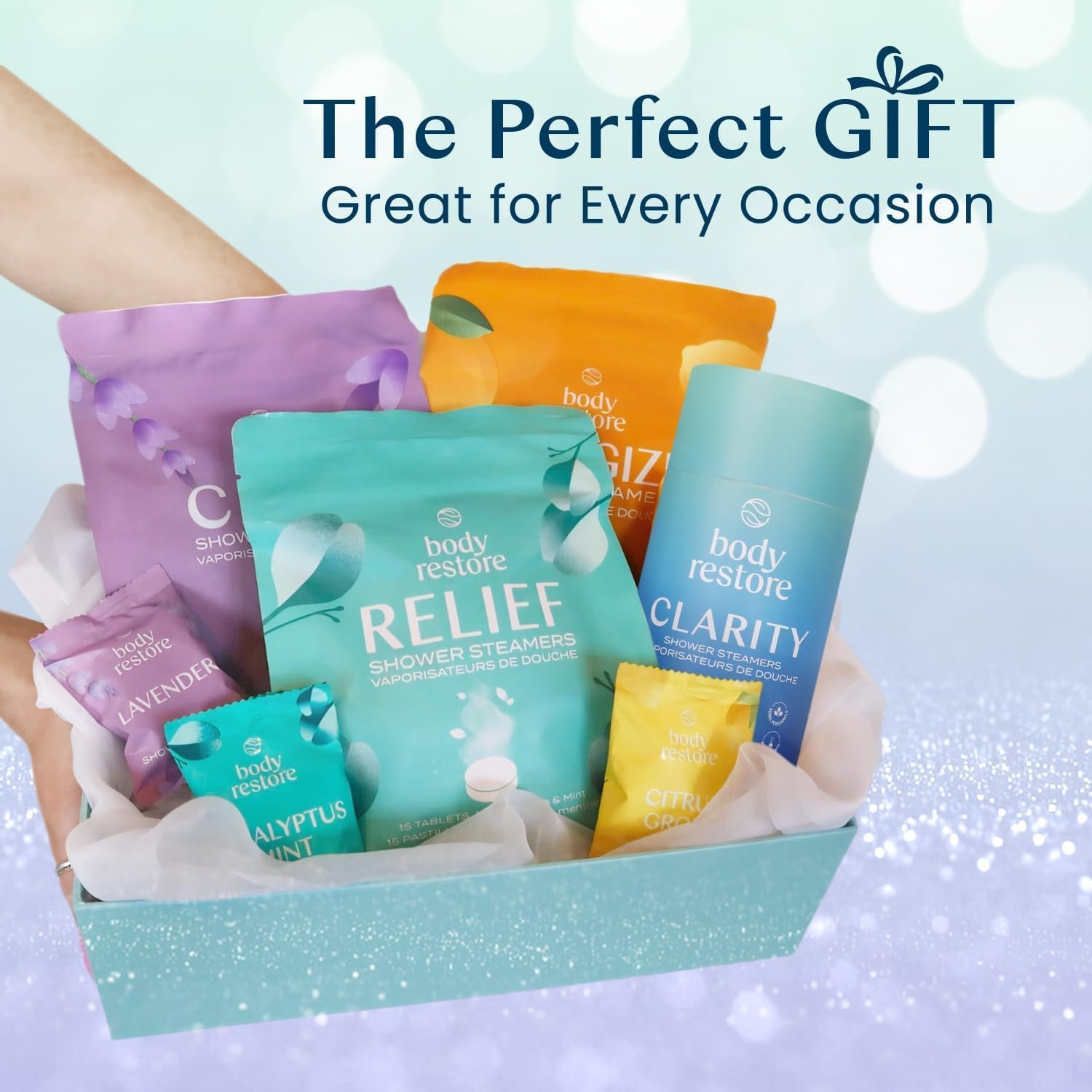 Body Restore Shower Steamers Aromatherapy 6 Pack, Relaxation Birthday Gifts for Women and Men, Stress Relief and Luxury Self Care - Variety - Image 9