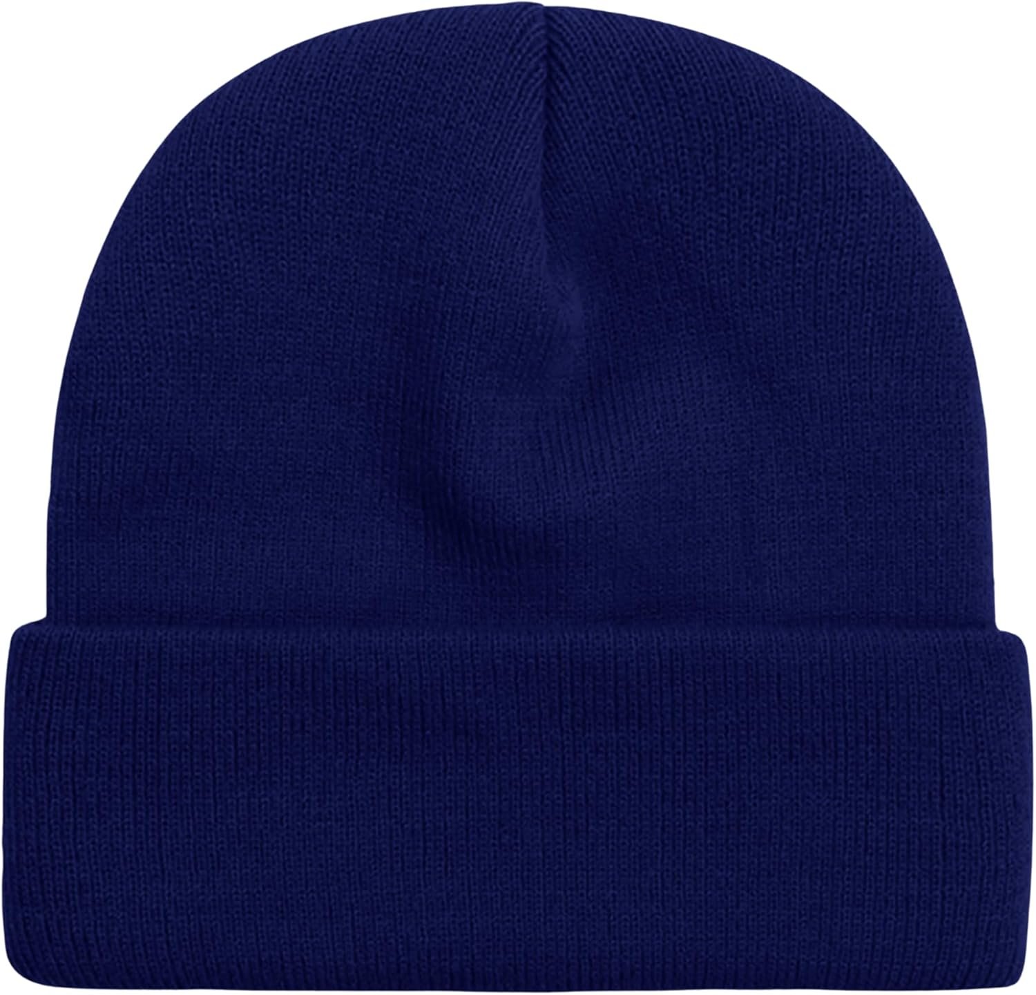 12 Pack Winter Beanie Hats for Men Women, Warm Cozy Knitted Cuffed Skull Cap, Wholesale - Image 9