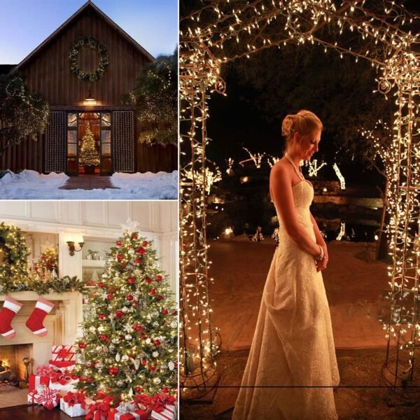 Christmas Lights, Battery Operated String Lights 18ft 50 LED 8 Modes with Timer for Christmas Tree Wreath Party Home Indoor Outdoor Decor, Waterproof, Warm White, 2 Pack - Image 7