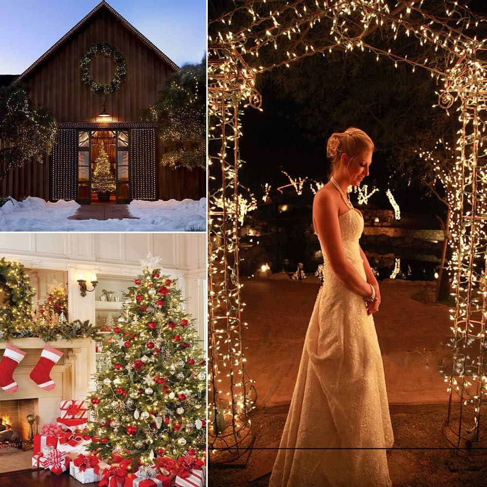 Christmas Lights, Battery Operated String Lights 18ft 50 LED 8 Modes with Timer for Christmas Tree Wreath Party Home Indoor Outdoor Decor, Waterproof, Warm White, 2 Pack - Image 7
