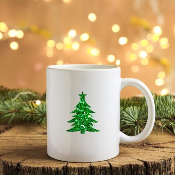 Whaline 450Pcs Christmas Tree Glitter Stickers Shiny Xmas Tree Envelop Seal Stickers Self-Adhesive Holiday Label Decals for Invitation Greeting Card Envelope Scrapbook Bottle Cup Seals - Image 8