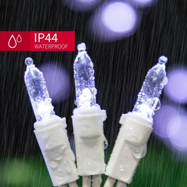 100 Mini LED Count White -String Lights - 21.6FT LED Christmas Lights, Mini led Lights for Indoor Outdoor Home Holiday Party Wedding Independence Day Decoration - Image 5