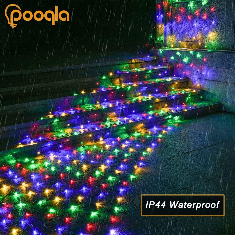 21ft x 5ft 360 LED Colorful Christmas Net Lights, 8 Modes Connectable Outdoor String Lights for Yard, Garden, Party Decor - Image 6
