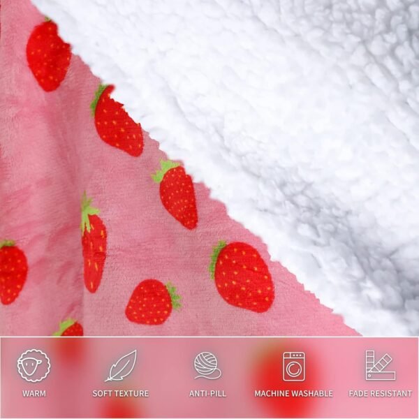 Wearable Blanket is Oversized Fluffy and Comfortable Plush Blanket，Warm Sherpa Sweatshirt，One Size for All - Image 7