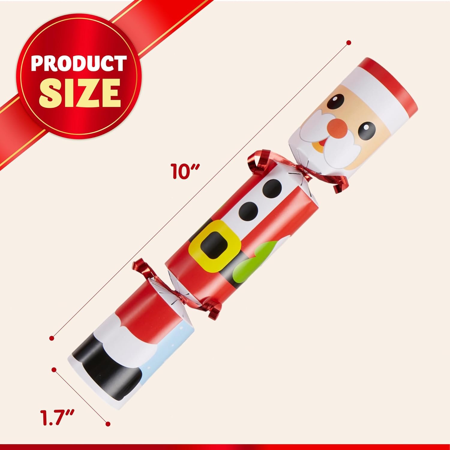 JOYIN 10 Pack Christmas Party Table Favor with Cute Christmas Characters, with Party Hat, Joke & Little Gift Inside, for Xmas Gift, Christmas Seasonal Holiday Dinner Traditions - Image 7