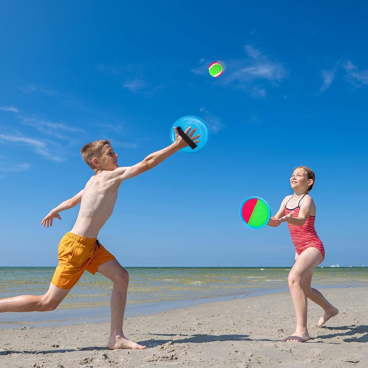 Ayeboovi Toss and Catch Ball Game Outdoor Toys for Kids Games Beach Toys Pool Toys Outdoor Yard Games for 3 4 5 6 7 8 9 10 Year Old Boys Girls Stocking Stuffers Birthday Gifts (Upgraded) - Image 3