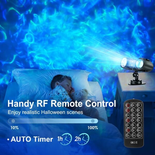 2024 Upgraded Christmas Projector Halloween Projector Lights Outdoor, 3 IN 1 Patterns Xmas Holiday Star Projector Lights,Remote Christmas Projector,Waterproof Laser Star Projector Outdoor Garden Decor - Image 7