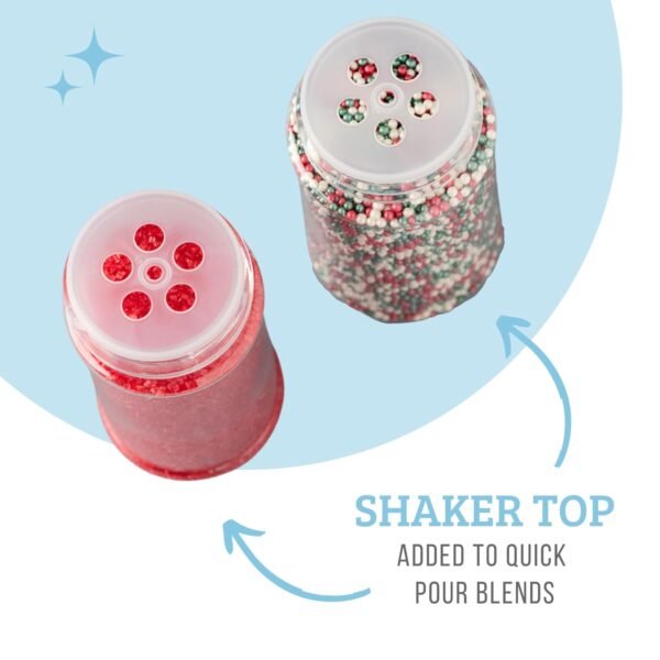 Sweets Indeed, Christmas Sprinkles, 4 Pack, Holiday Edible Sprinkle Mix, Perfect for Cake Decorations, Baking, Ice Cream, Cookies, Cupcake Topper (Christmas) - Image 5
